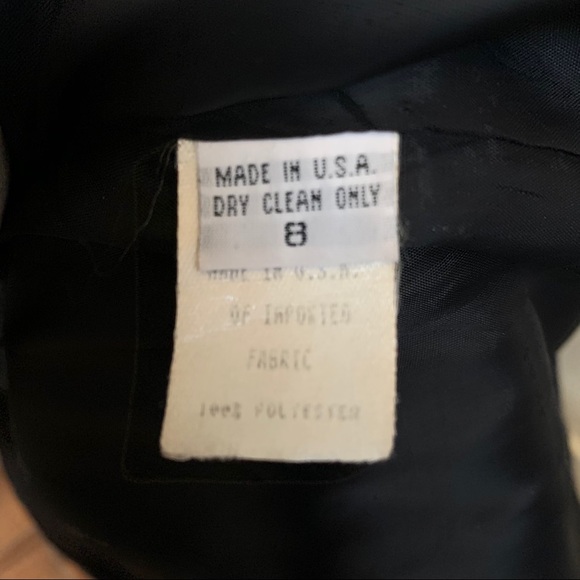 GIANNI Ladies Black Jacket Coat Dress Size 8 - Picture 6 of 6